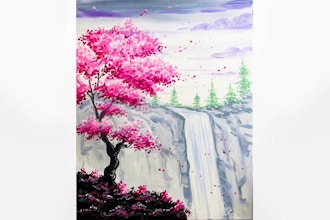 Paint Nite: Serene Blossom Cliff